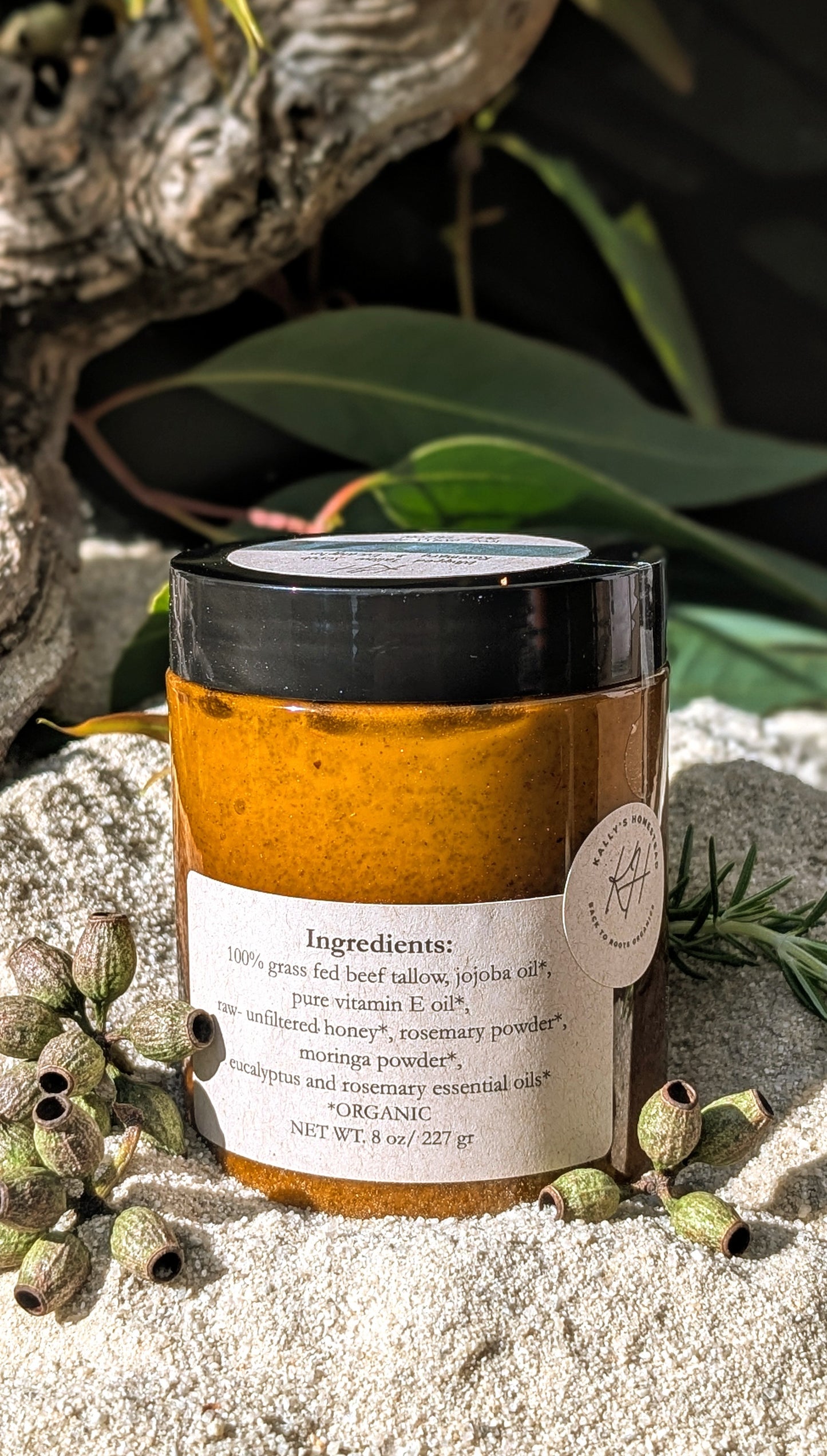 Rosemary & Eucalyptus I Whipped Tallow Sugar Body Scrub