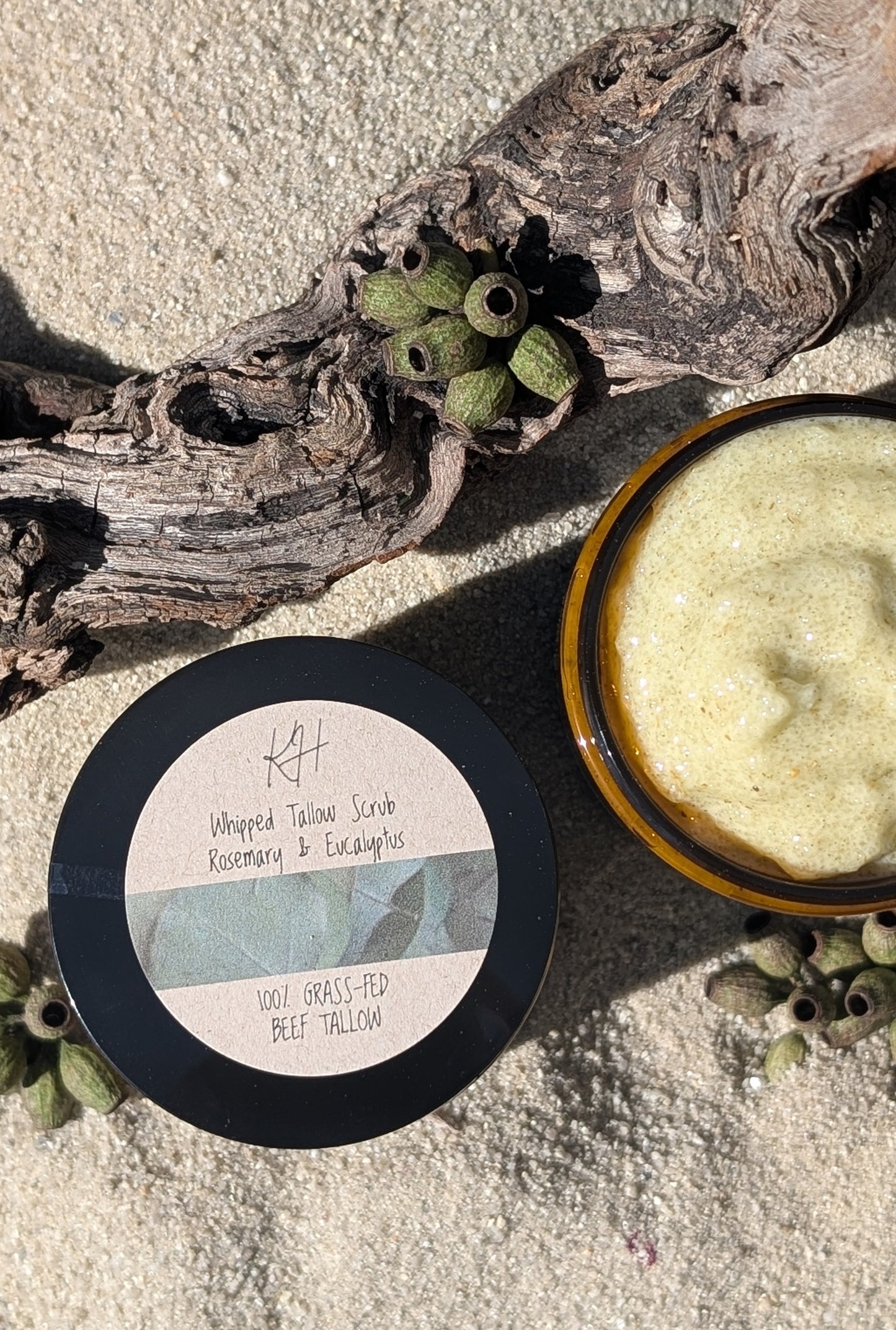 Rosemary & Eucalyptus I Whipped Tallow Sugar Body Scrub